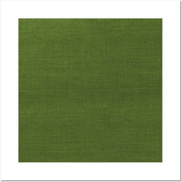 Evergreen Green Christmas Burlap Cloth Wall Art by podartist